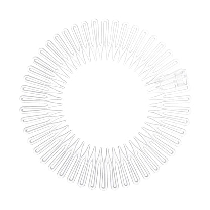 Women Plastic Full Circle Stretch Diamond Flexible Comb Teeth Headband Hair Band Clip Face Wash Fixed Hair Accessories Non-Slip