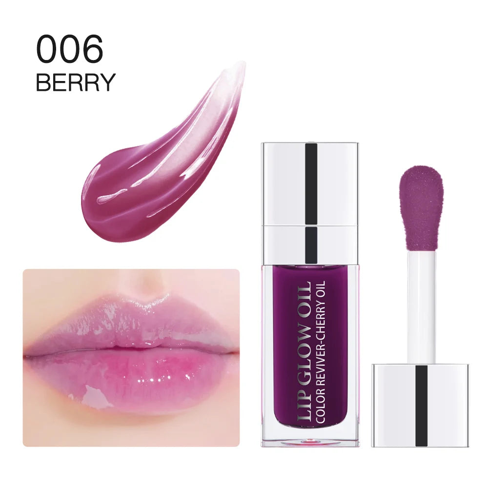Waterproof  Moisturizing Lip Oil Hydrating Lasting Sexy Glossy Lip Gloss Transparent Plumping Liquid Lipstick Lip Care Makeup