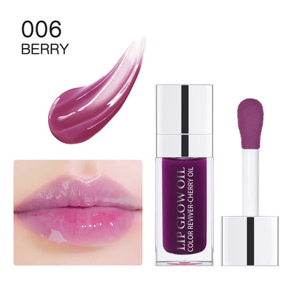 Waterproof  Moisturizing Lip Oil Hydrating Lasting Sexy Glossy Lip Gloss Transparent Plumping Liquid Lipstick Lip Care Makeup