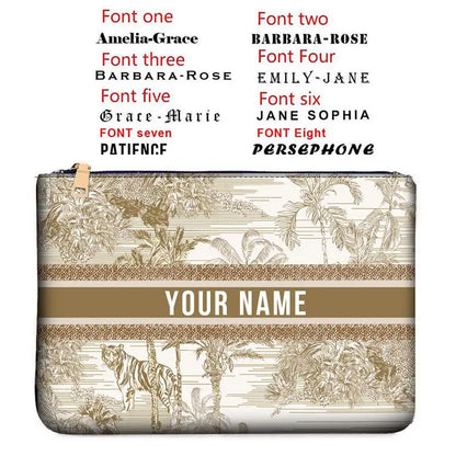 Wallets for Women Personality Animal Flower Printing Linen Clutch Popular  Purse Ladies Beach Bag Party Designer Bags Luxury