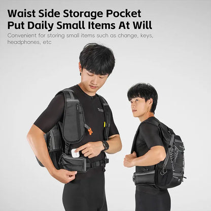 WEST BIKING 7L/16L Cycling Backpack Breathable Reflective Outdoor Climbing Hiking Hydration Backpack Bike Helmet Storage Bag