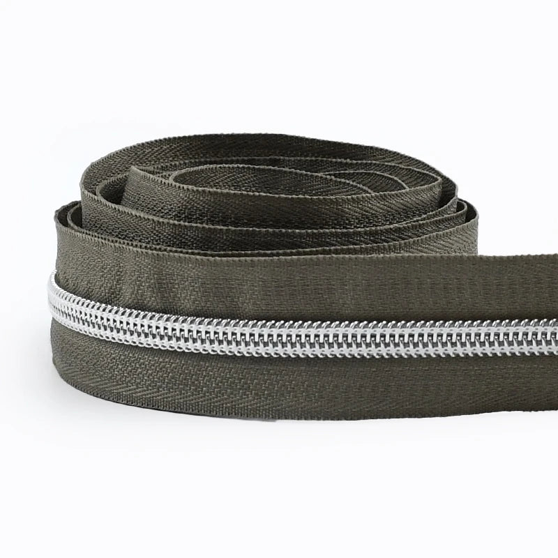 5# Nylon Zippers for Sewing Bags Plastic Coil Bag Zipper Tapes By The Meter Purse Garment Zips Repair DIY Clothing  Accessories