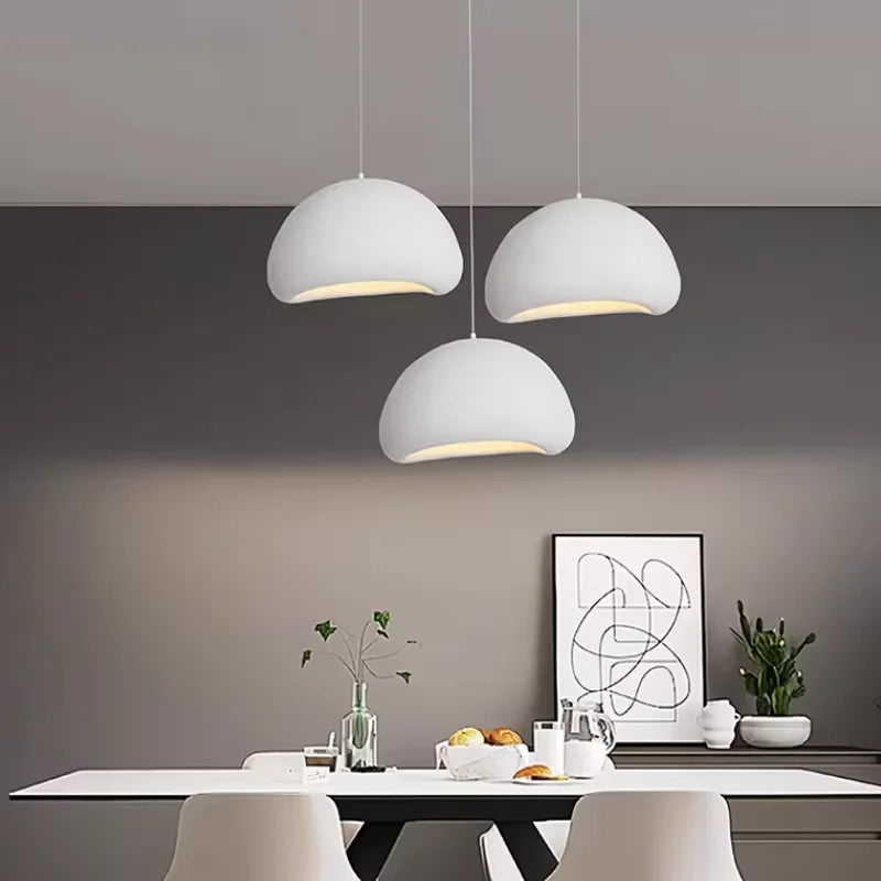 Wabi-Sabi LED Pendant Light E27 - Rustic Hanging Chandelier for Living Dining Room Kitchen Bedroom Modern Home Decor Lamp