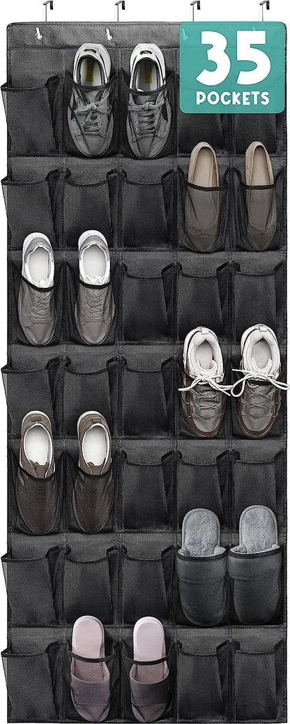 1Pcs Storage Hanging Organizers Foldable Storage Bag Shoes Organizer Toys 35 Large Mesh Bags Clothing Wardrobe Home Organization