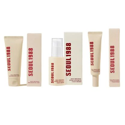 Seoul 1988 Niacinamide Cream 100ml Retinol 2% Ginseng Essence Firming Eye Cream Brightening Deep Moisturizing Care Essence Set