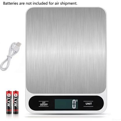 Usb Digital Kitchen Scale 10Kg/1g Weighing Food Coffee Balance Smart Electronic Digital Scales Food Weight Precision Scale Grams