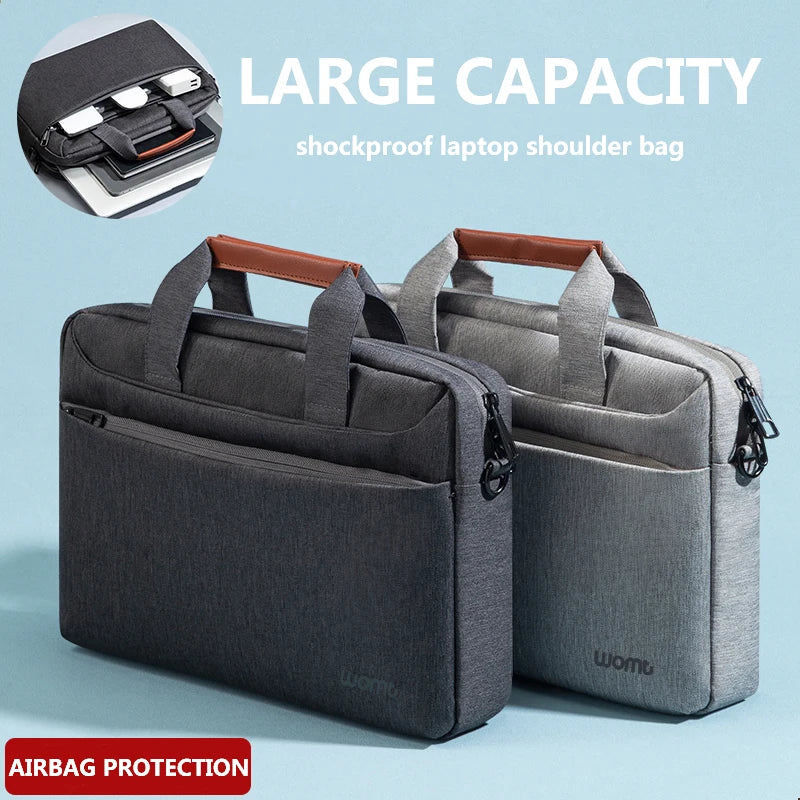 Business Laptop Bag Sleeve Case Men Shoulder HandBag For Macbook Air Pro M3 15.6 16 inch ASUS Lenovo Dell Huawei Acer Xiaomi HP