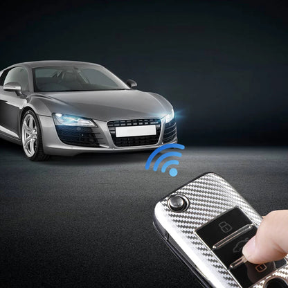 TPU Carbon Fiber Car Flip Key Case Cover Bag Holder Keychain for Roewe RX5 MG3 MG5 MG6 MG7 MG ZS GT GS 350 360 750 W5