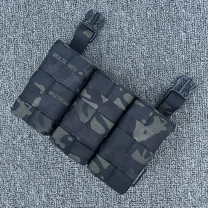 Tactical Magazine Pouch Airsoft Expansion Conversion Panel Mag Bag LV119 FCSK Vest Multicam 5.56/7.62 Triple Mag Pouch