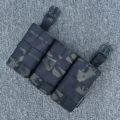 Tactical Magazine Pouch Airsoft Expansion Conversion Panel Mag Bag LV119 FCSK Vest Multicam 5.56/7.62 Triple Mag Pouch