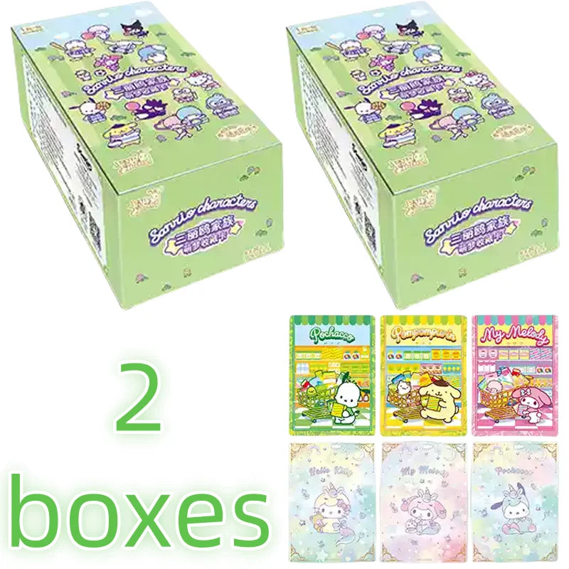 KAYOU Genuine Sanrio Card Flower Fragrance Story Mengmeng Collection Pack Sanrio Family Collectible Cards Toys Gifts