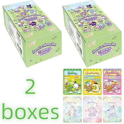 KAYOU Genuine Sanrio Card Flower Fragrance Story Mengmeng Collection Pack Sanrio Family Collectible Cards Toys Gifts