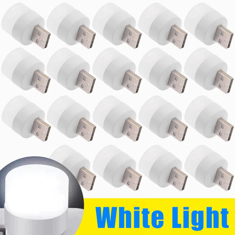 Wholesale Mini USB Night Light Warm White Eye Protection Book Reading Lights USB Plug Computer Mobile Power Charging Night Lamp