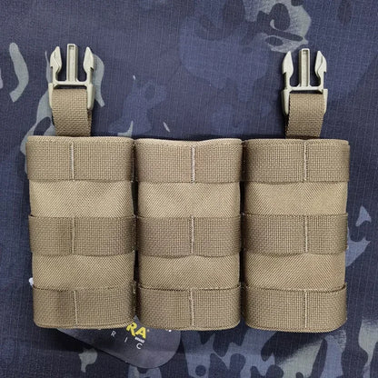 Tactical Magazine Pouch Airsoft Expansion Conversion Panel Mag Bag LV119 FCSK Vest Multicam 5.56/7.62 Triple Mag Pouch