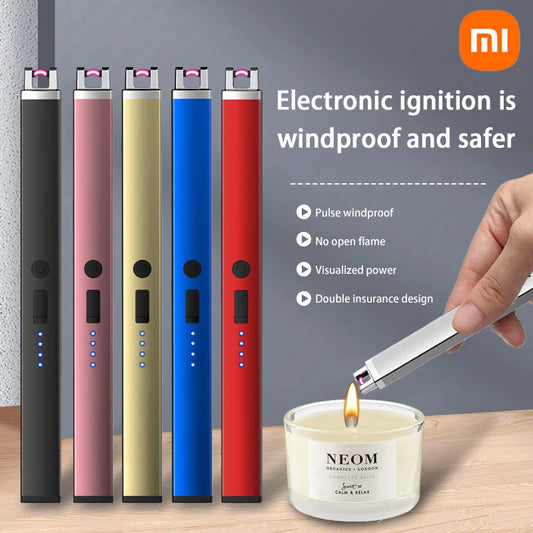 Xiaomi Outdoor Camping Lighter Candle Lighter USB Charging Lighter Outdoor Kitchen Barbecue Ignition Gifts For Men