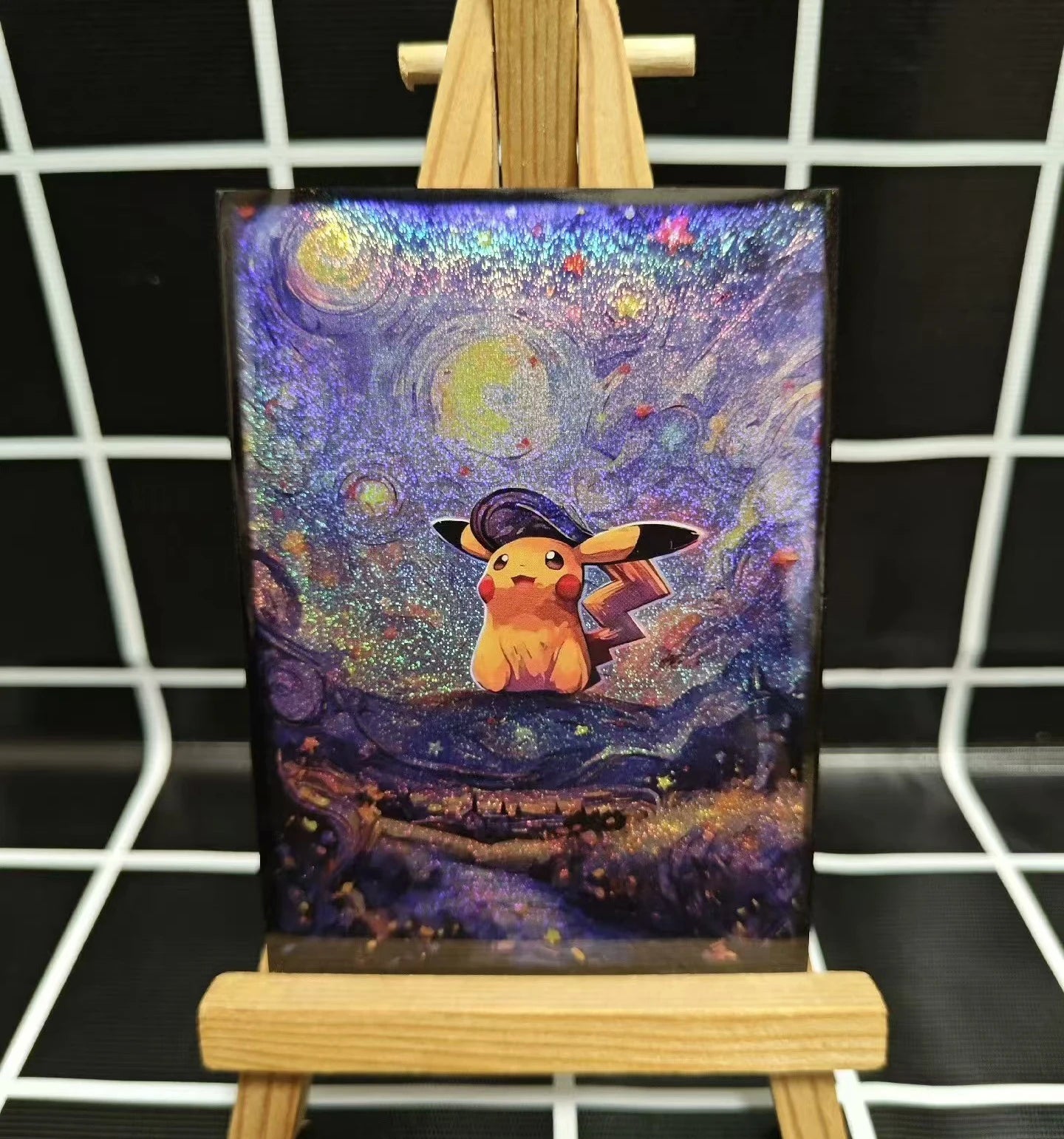 64Pcs/set 66X91Mm PTCG Starry Sky Gengar Card Sleeves Fragments Color Flash Ws PTCG Card Protective Cover Anime Cards Gift Toys