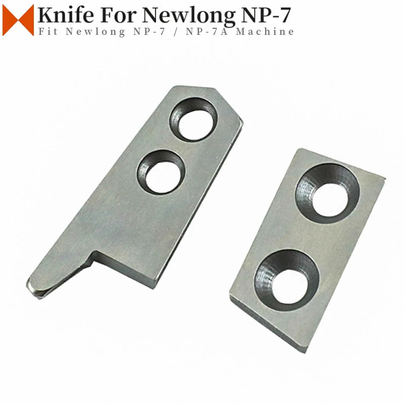 10 Sets 246061 246071 Movable & Fixed Knife For Newlong NP-7, NP-7A Portable Bag Closer Machine Part Thread Cutter