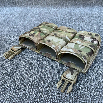 Tactical Magazine Pouch Airsoft Expansion Conversion Panel Mag Bag LV119 FCSK Vest Multicam 5.56/7.62 Triple Mag Pouch