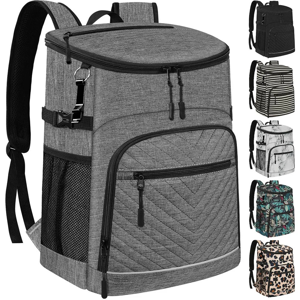 20L Portable Thermal Lunch Bag Food Box Durable Waterproof Cooler Ice Insulated Case BBQ Camping Oxford Dinner Backpacks Icebox