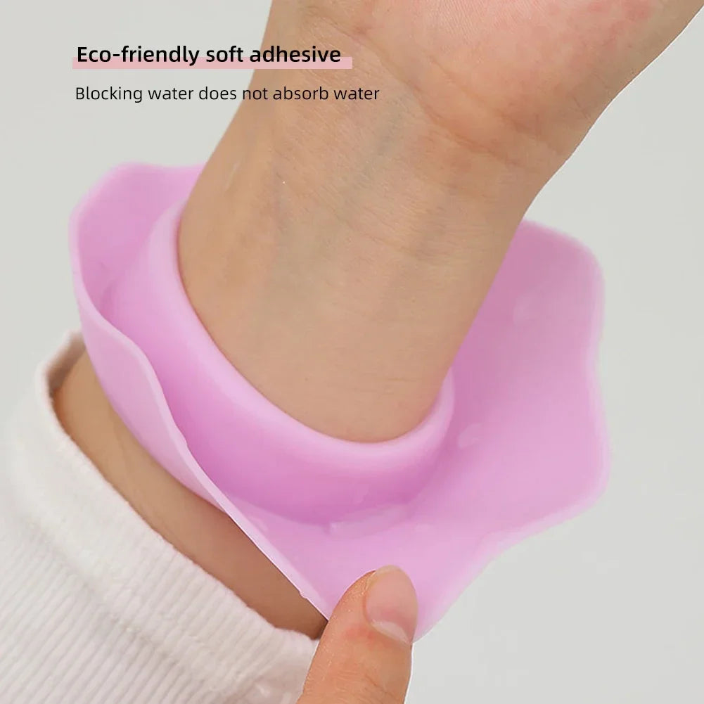 Washable Face Wash Wristbands Silicone Spilling Down Your Arms Wrist Strap Wet Sleeves For Washing Keep Clean Dry While