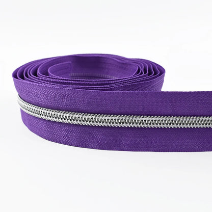 5# Nylon Zippers for Sewing Bags Plastic Coil Bag Zipper Tapes By The Meter Purse Garment Zips Repair DIY Clothing  Accessories