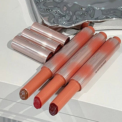 Strawberry Brown Jelly Lipstick Water Gloss Mirror Lip Gloss Moisturizing Hydrating Water Light Lip Stick Non-Sticky Lips Makeup