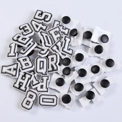 39/78Pcs Alphabet Letter Series Shoe Charms For Croc DIY Decoration Premium Quality Popular Charms Accessories for Beach Bag