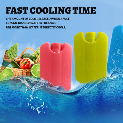 1pcs Odorfree Travel Picnic Ice Pack Reusable Freezer Cool Block Ice Bag Ultra Thin Portable Travel Fresh Food Cold Storage
