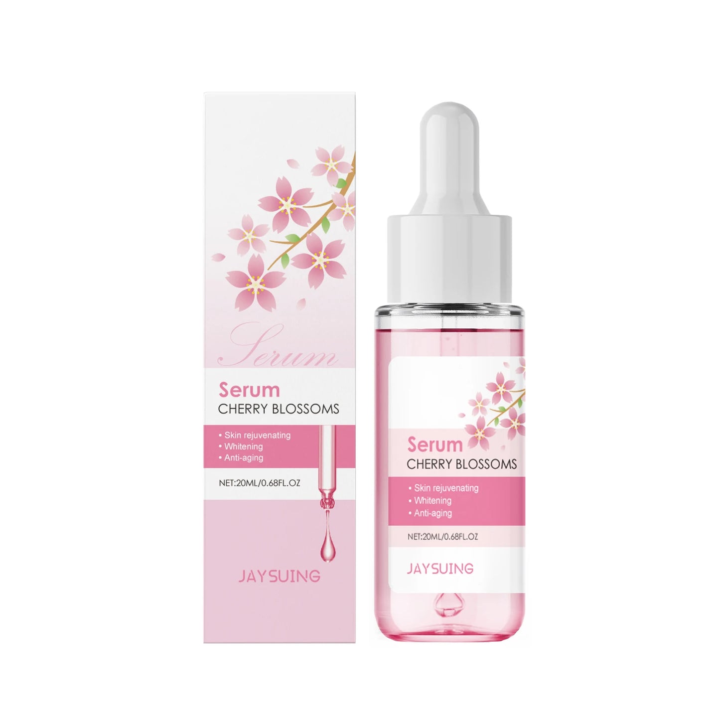 Sakura Skincare Set Moisturizer Face Cream Serum Toner Facial Cleanser Eye Cream Anti-Wrinkle Brighten Face Care Kit for Women