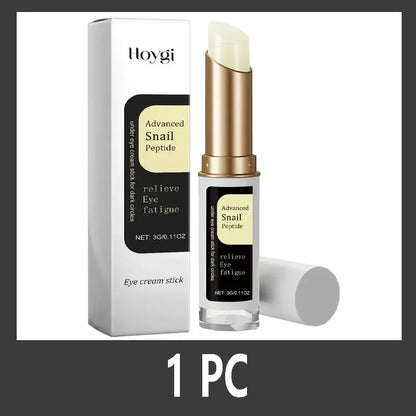Snail Peptide Eye Cream stick reduce Dark Circles Eye Bags Firming Brightener Anti aging nourishing moisturize Eye Cream