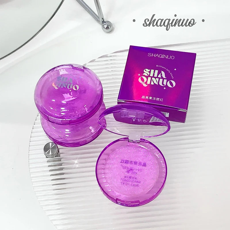 SHAQINUO Jelly Blush - Hydrating Formula with Crystal Clear Shine and Dewy Finish,Essential for summer travel