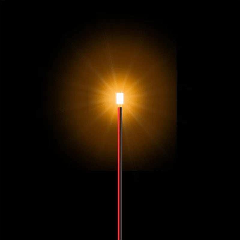 0805 1206 0603 Micro SMD 3V Led Light Wired 30CM DIY Materials Lamp For Model Making HO Railway Scene Layout Accessory 10Pcs