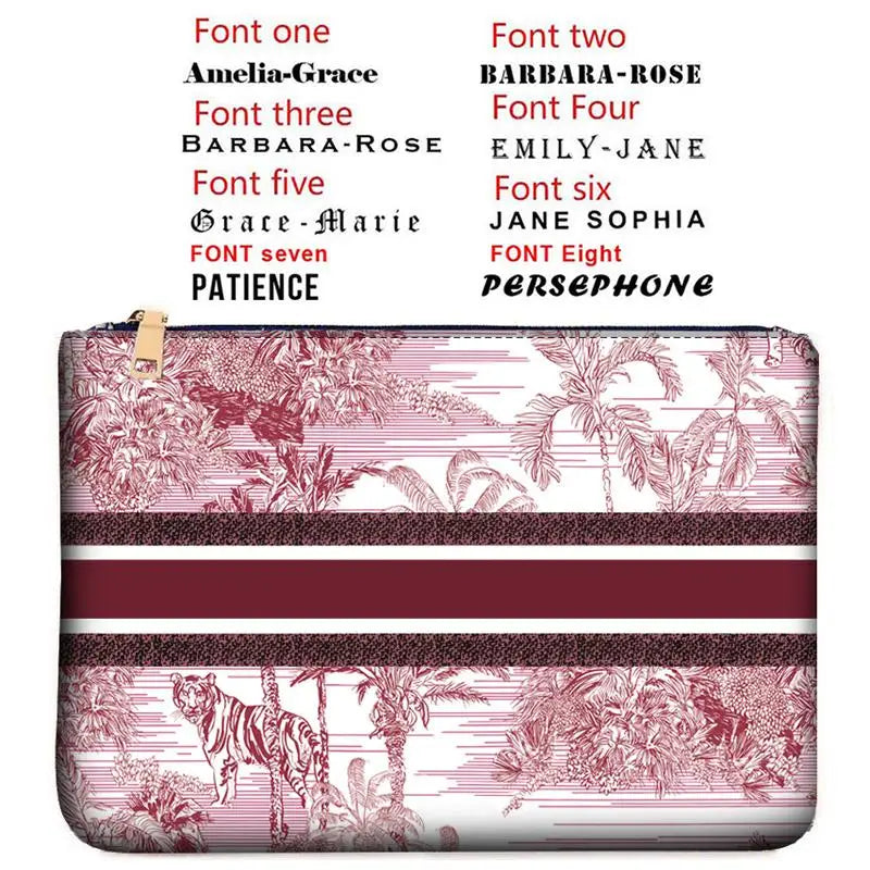 Wallets for Women Personality Animal Flower Printing Linen Clutch Popular  Purse Ladies Beach Bag Party Designer Bags Luxury