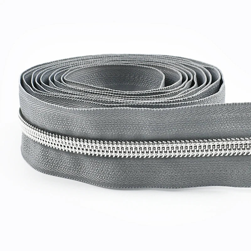 5# Nylon Zippers for Sewing Bags Plastic Coil Bag Zipper Tapes By The Meter Purse Garment Zips Repair DIY Clothing  Accessories