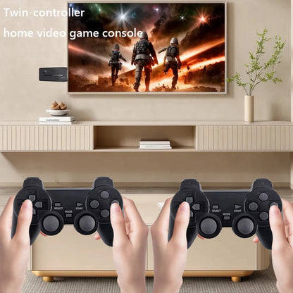 Video Game Sticks M8 Console Retro Games Console 2.4G Dual Wireless Controller 9 Emulator 10000+ 64G Retro Game for Kids Gifts