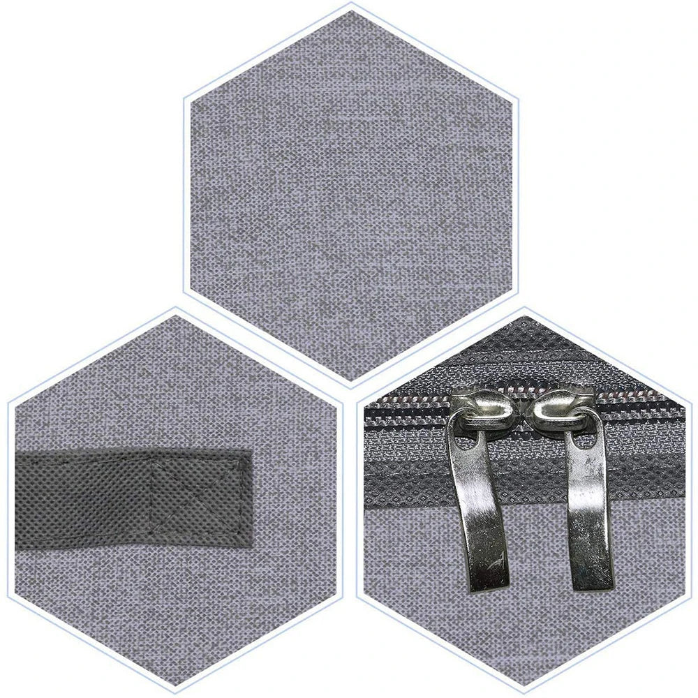 2pcs under the bed quilt storage bag with cover can be folded, can be used for bedding clothes toys，Clothing organizer