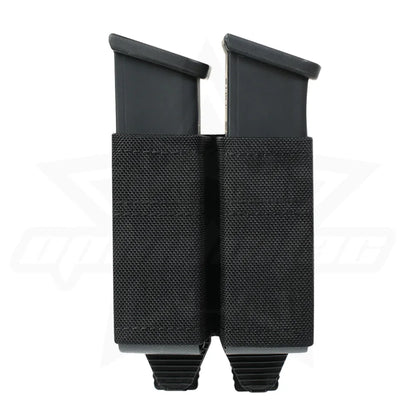 OPHIDIAN MOLLE Mag Pouch FAST 9MM Double Mag Bag Hunting CS Games Air soft Holder With Nylon Support Clip