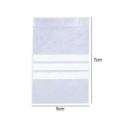 100Pcs/set  Writable Dense Ziplocks Bag Sealed to Protect Thick Diamond Painting Bag Diamond Painting Accessory
