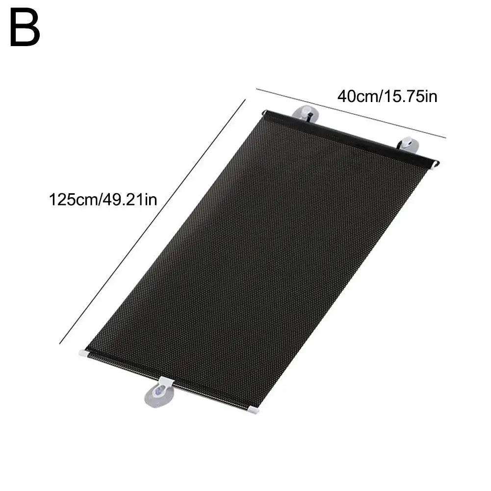 Universal Roller Blinds Suction Cup Sunshade Blackout Curtain Car Bedroom Kitchen Office Window Sun-shading Curtains Retractable