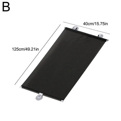 Universal Roller Blinds Suction Cup Sunshade Blackout Curtain Car Bedroom Kitchen Office Window Sun-shading Curtains Retractable