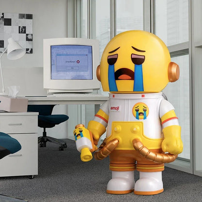 POP MART MEGA SPACE MOLLY 100% X Emoji Series Blind Box Guess Bag Desktop Decoration Cute Model Gift Girl Blind Bag Toys Anime