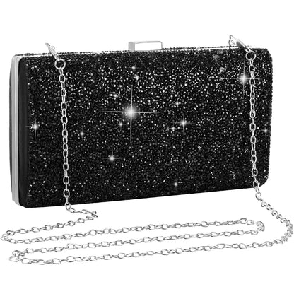 Sparkling, Elegant, Exquisite Dinner Party Handbag Water Diamond Handbag Crossbody Bag, Women's Wedding Party Bag Dinner Bag