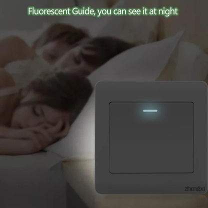 Wall Switches 1/2/3/4 Gang Button Wall Light Switch On / Off Push Button Interruptor Stainless Steel Panel Work With LED Lamp