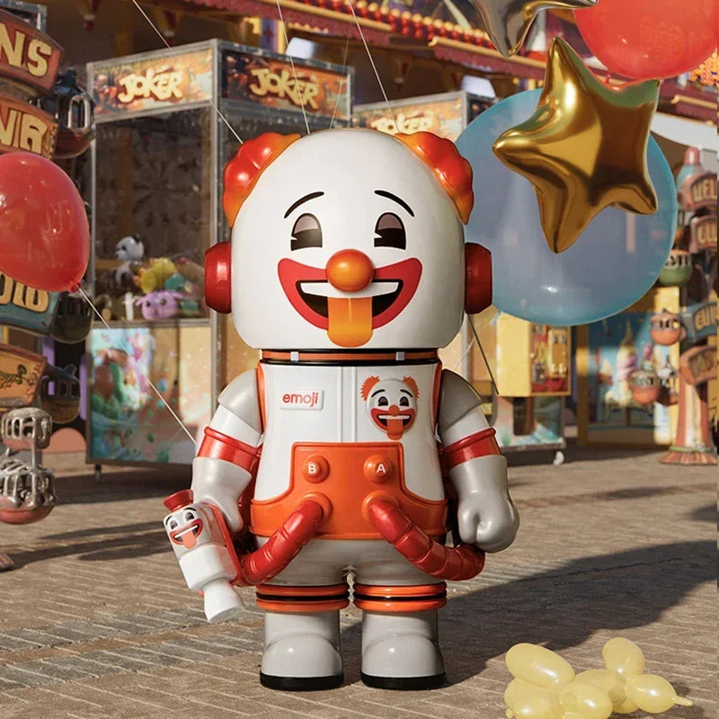 POP MART MEGA SPACE MOLLY 100% X Emoji Series Blind Box Guess Bag Desktop Decoration Cute Model Gift Girl Blind Bag Toys Anime