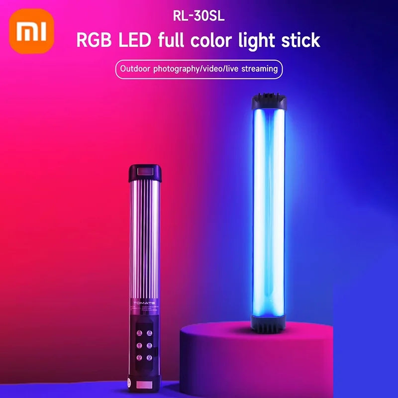Xiaomi Handheld RGB Colorful Stick Light Handheld LED Light Wand 2500K-9000K Photography Studio Lamp For Video Vlog Fill Light