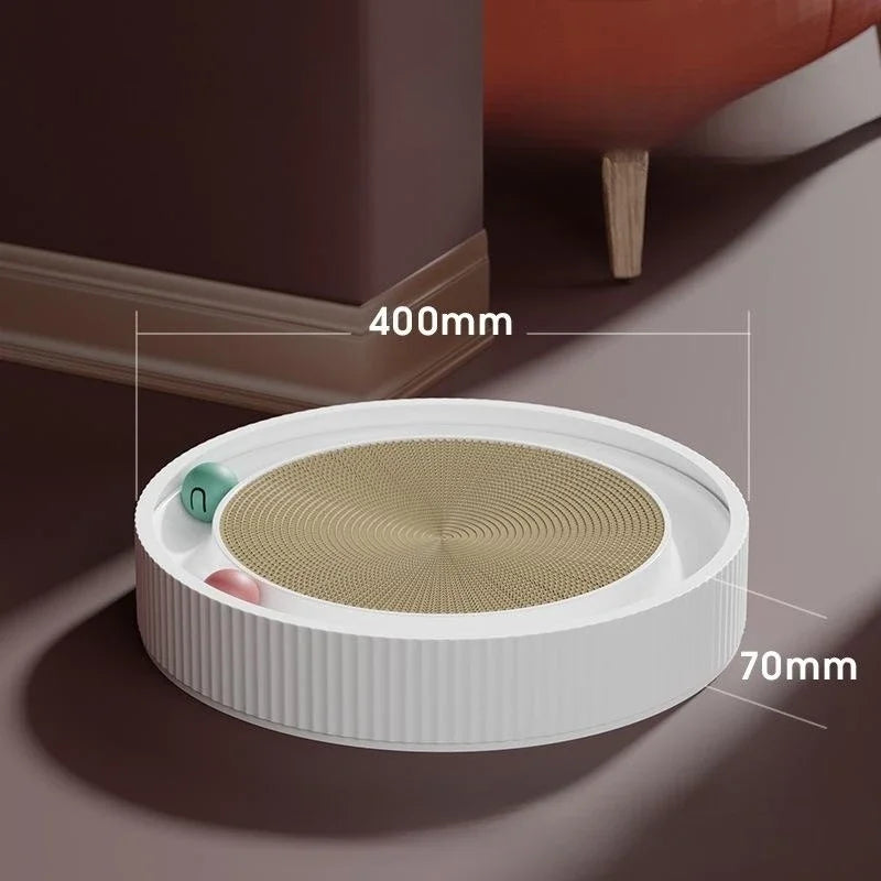 Round Cat Scratching Board Anti Cat Scratcher with Ball Pet Cat Toys Funny Sharpen Nails Scraper Can Replace Nest For Cats