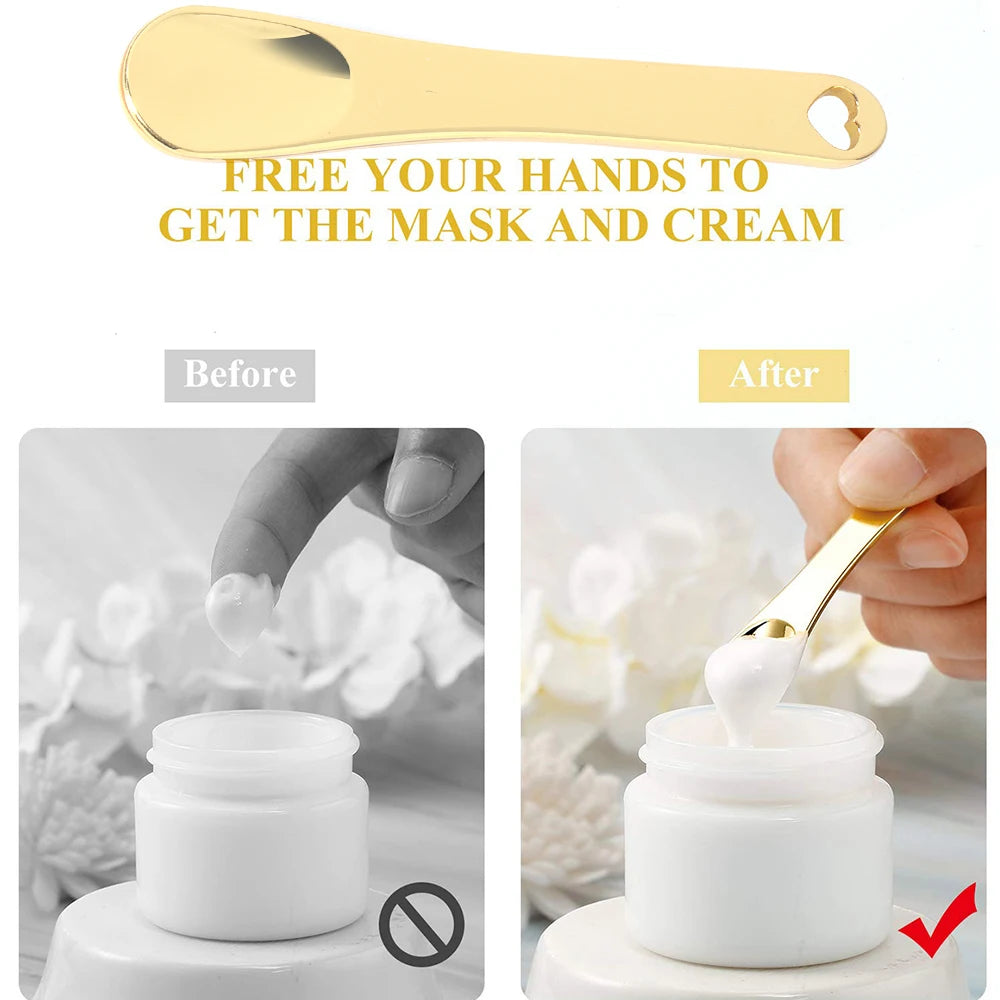 2pcs Face Spatula Massager Eye Cream Spoon Stick Skincare Beauty Tool Makeup Applicator Beauty Instrument Mini Scoop Cosmetic