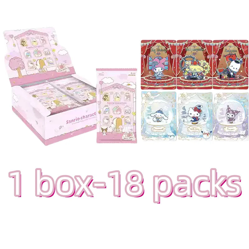 KAYOU Genuine Sanrio Card Flower Fragrance Story Mengmeng Collection Pack Sanrio Family Collectible Cards Toys Gifts