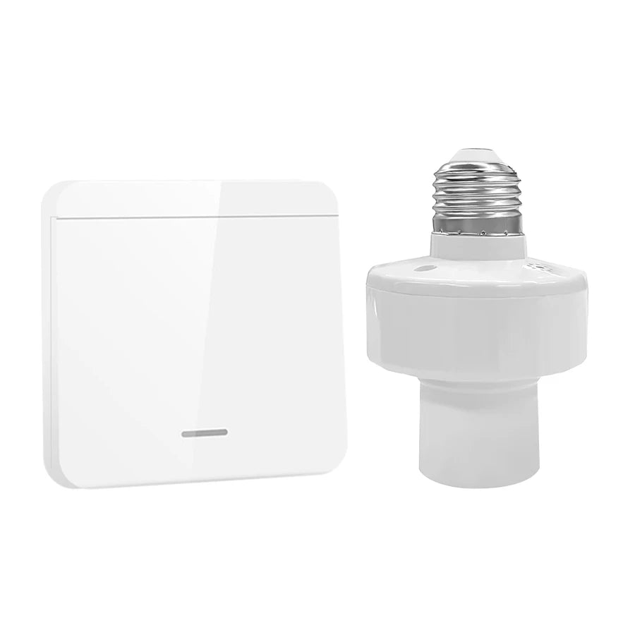 Smart Bulb Holder E27 E26 Lamp Base Socket with Remote Control RF 433Mhz Light Switch AC85-265V 1/2/3 Gang Wireless Led Switch