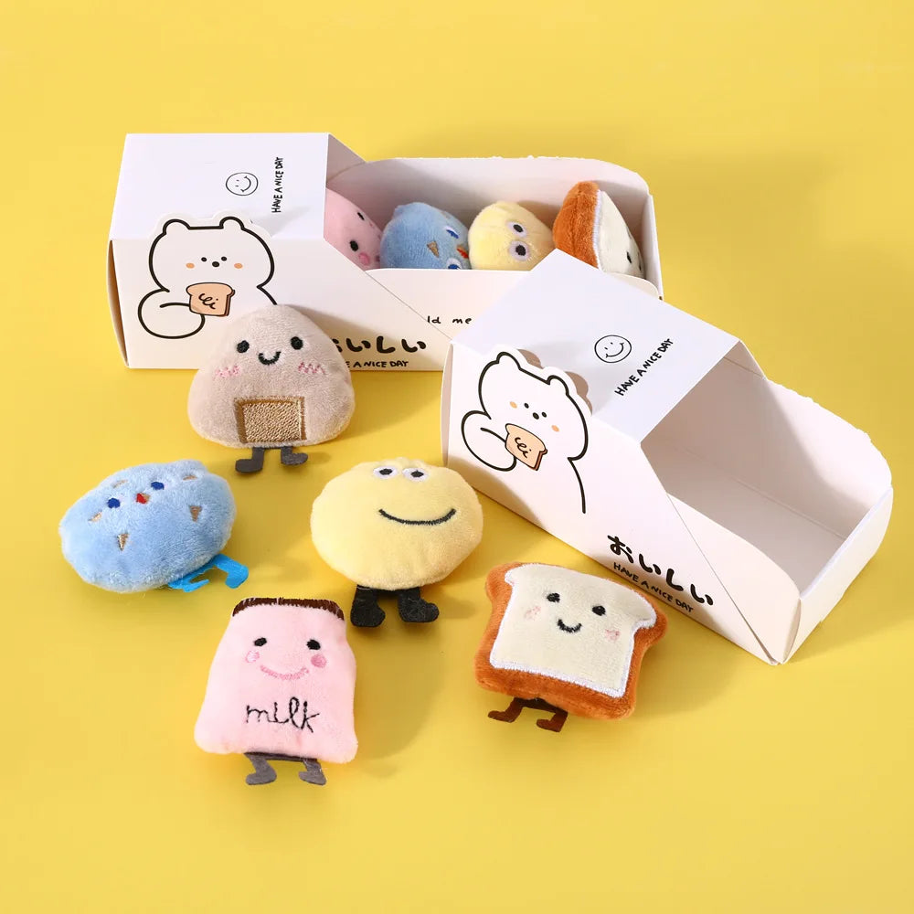 Strawberry New Series Toys Cat Toys In Blueberry Cookies Milk Rice Balls Toast Designs (Choice+CA)